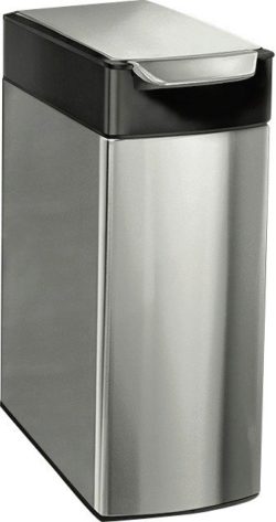 simplehuman - 40 Litre Slim Top Touch-Bar Bin - Black